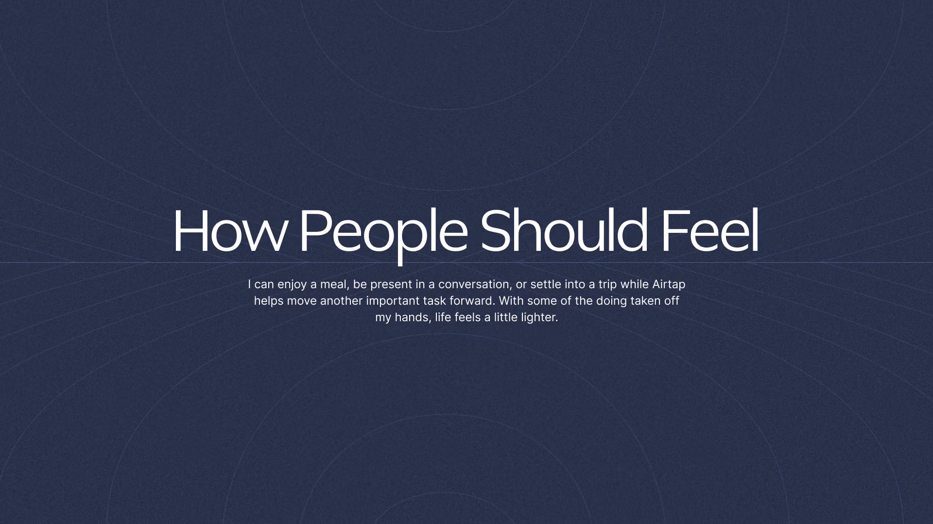 How people should feel