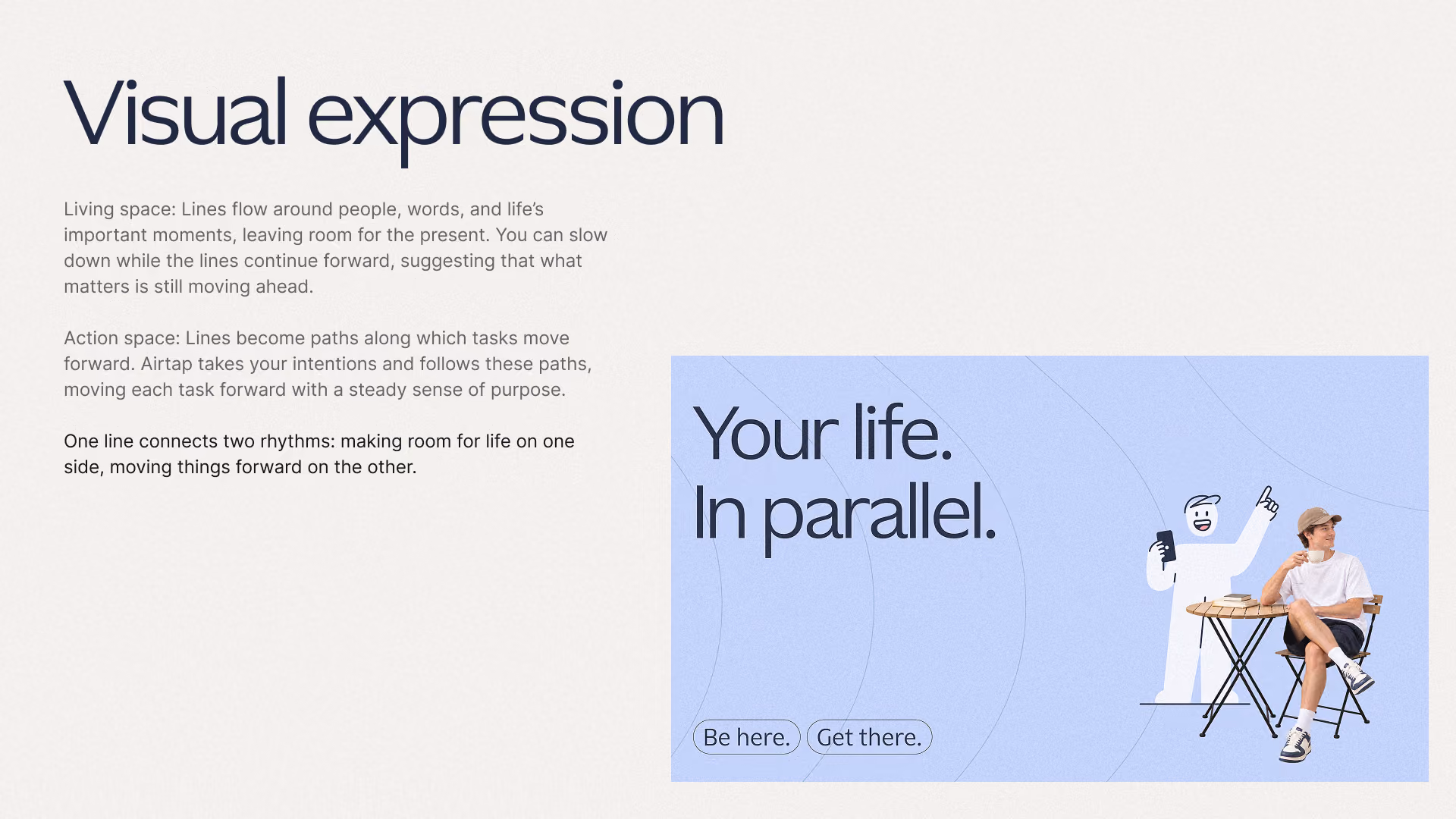Airtap visual expression — Your life