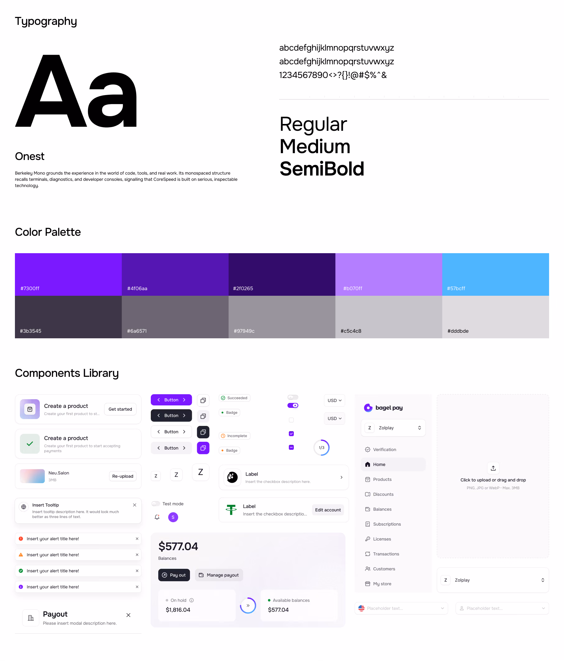 BagelPay design system