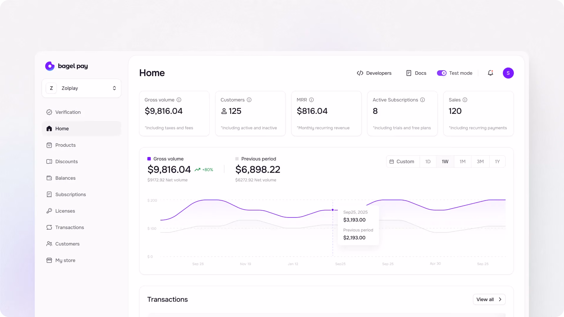 BagelPay showcase