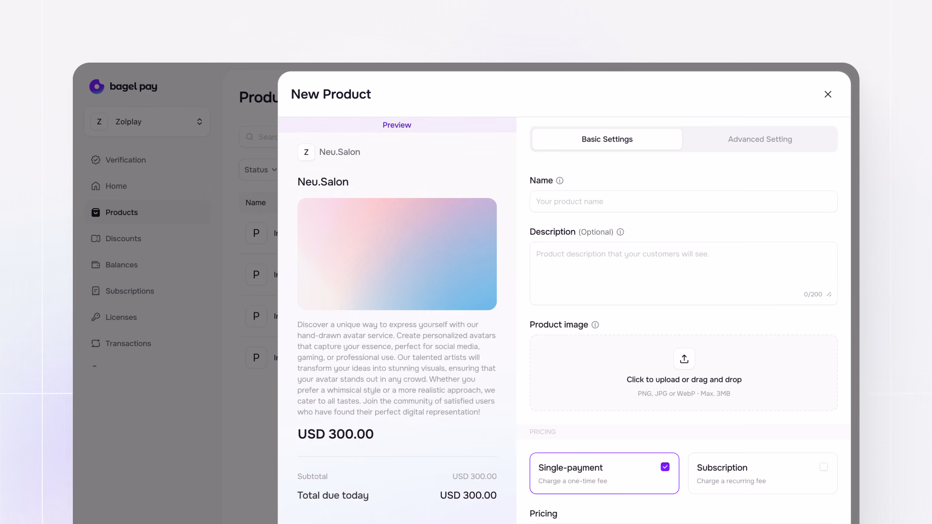 BagelPay new product