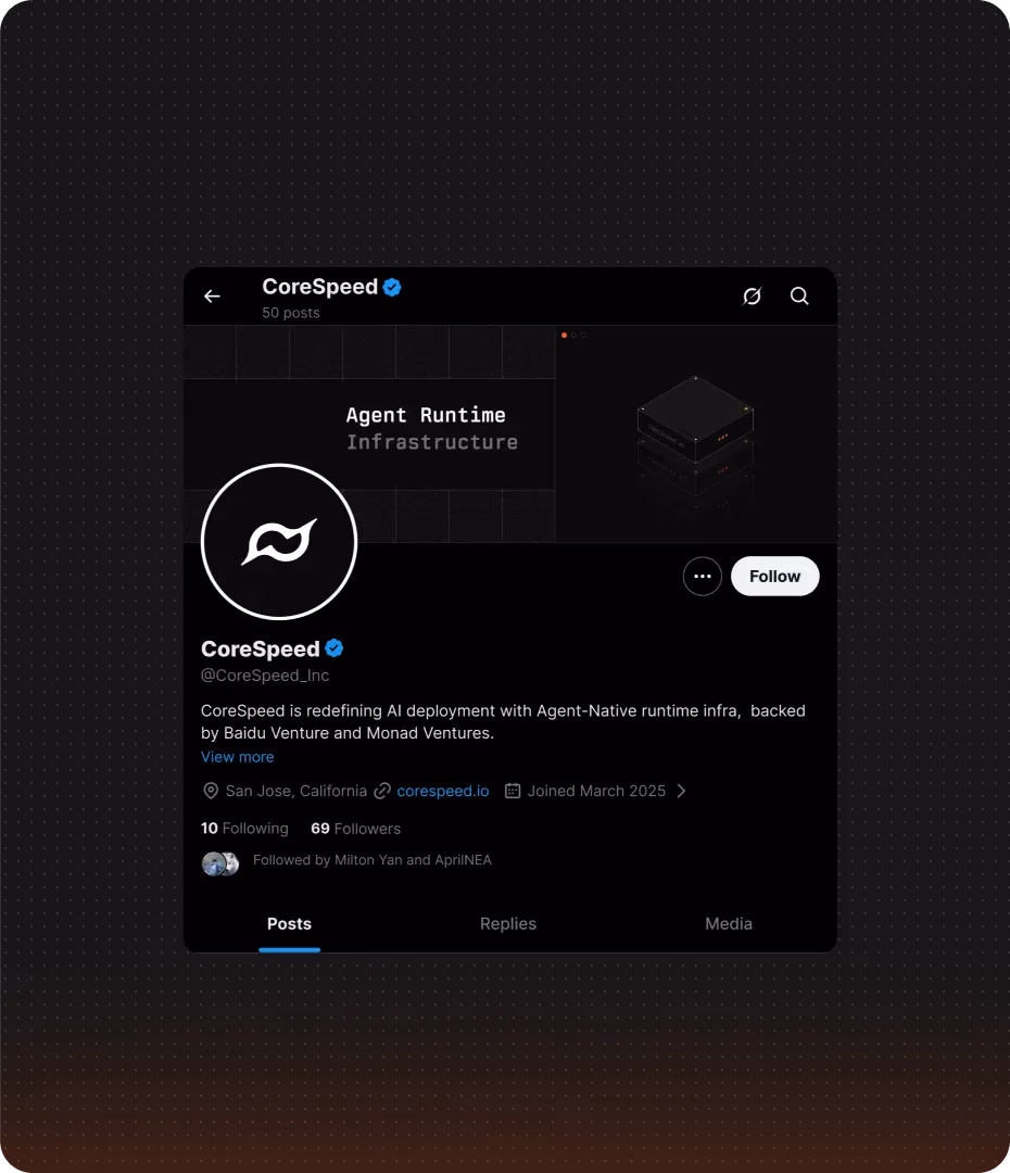 CoreSpeed showcase