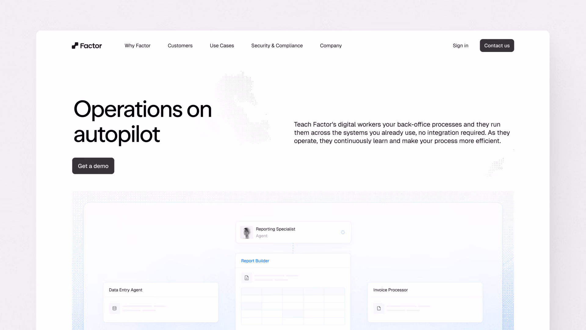 Factor website