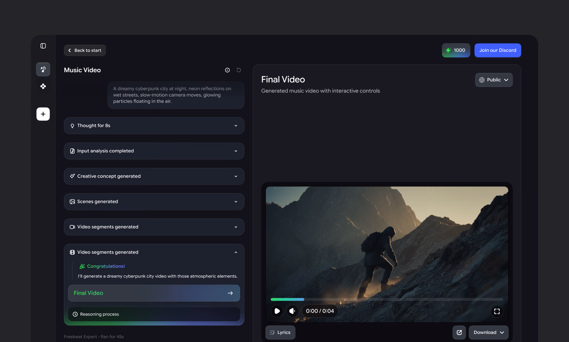 freebeat product screen