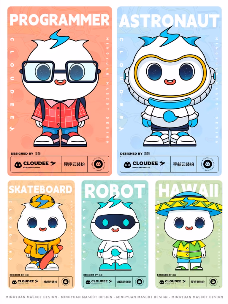 Cloudee costume lineup