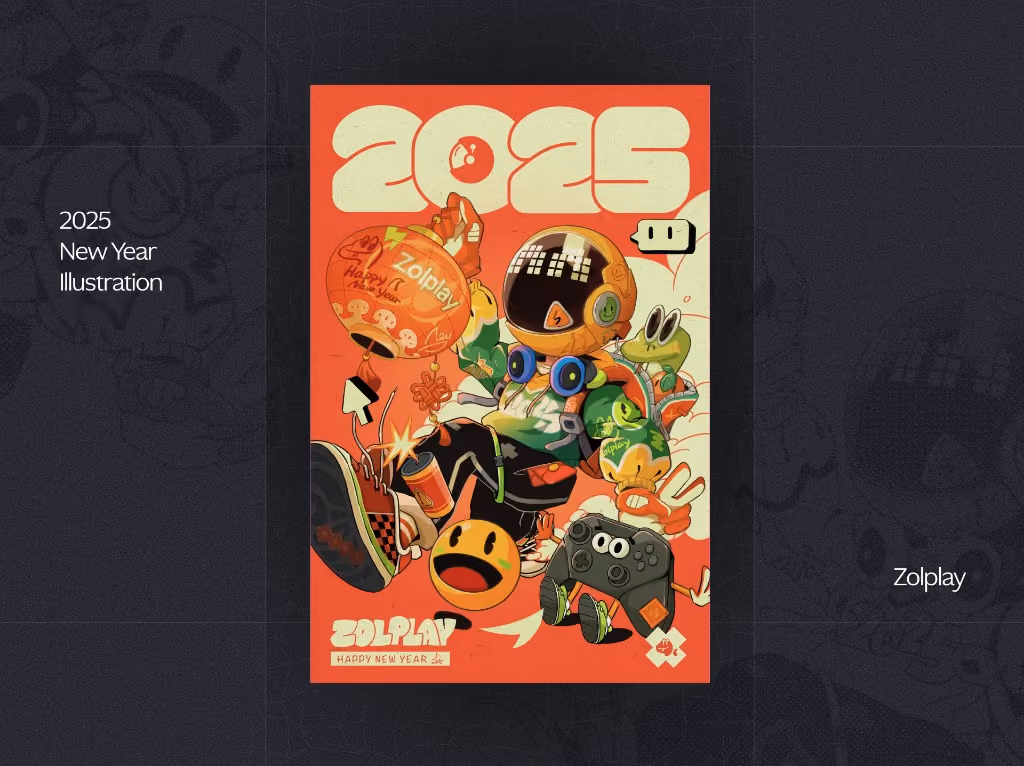 2025 New Year Illustration