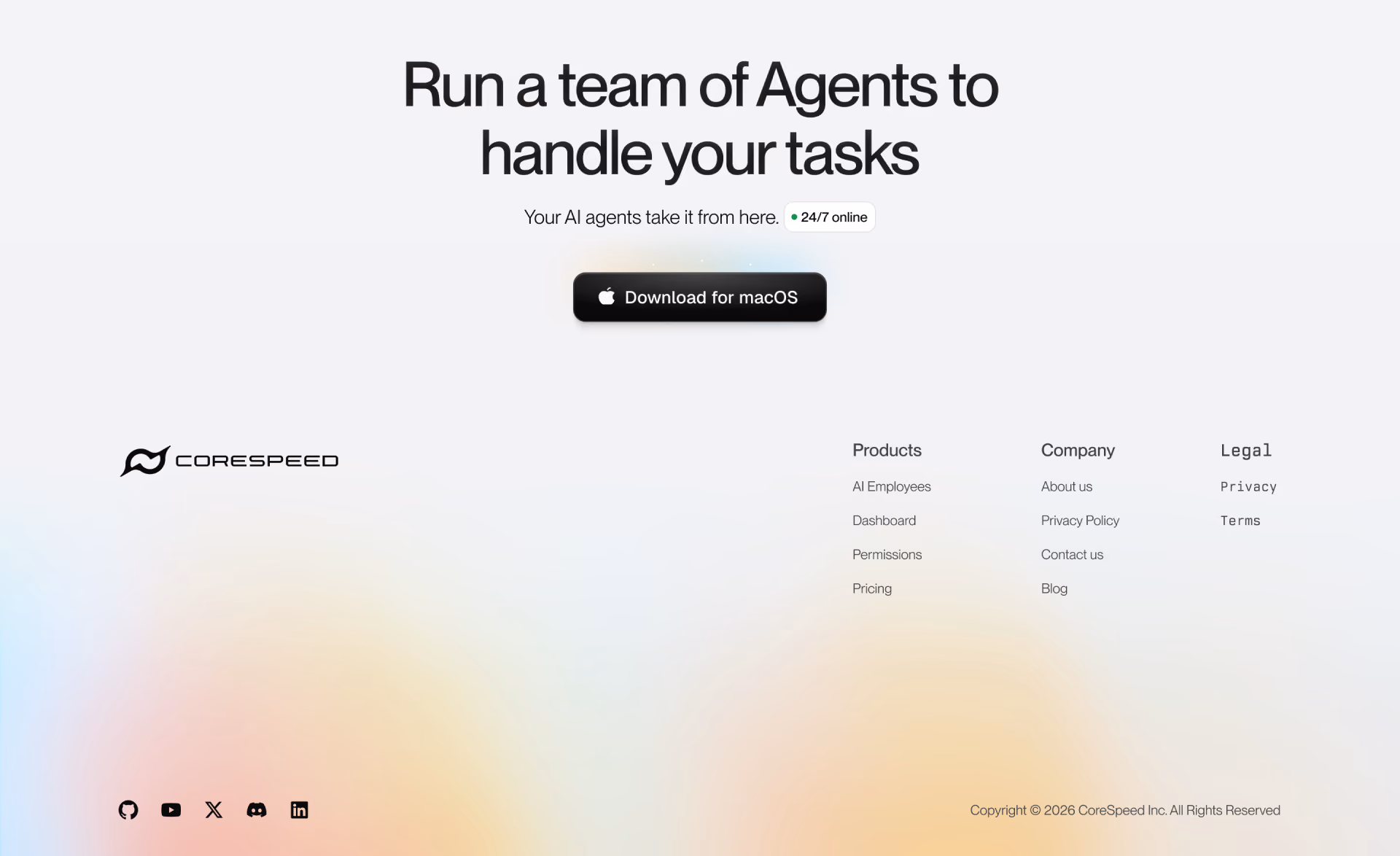 Sarea download and footer